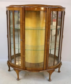 Art Deco Style Walnut Vitrine
