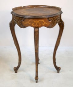Louis XV Style Marquetry Side Table