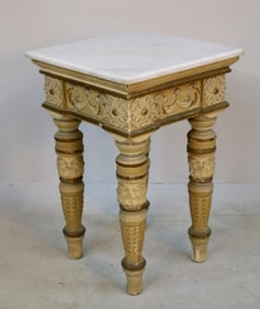 Neoclassical Polychrome Side Table