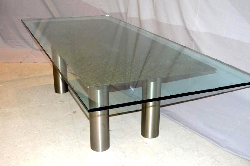 Jeffrey Points Steel and Glass Dining Table (1 of 8)