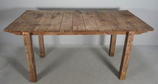 Primitive Pine Work Table