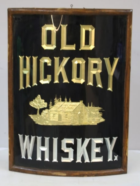 Old Hickory Whiskey Advertising Mirror (1 of 9)