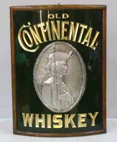 Old Continental Whiskey Advertising Mirror
