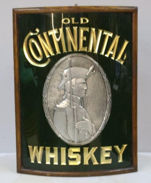 Old Continental Whiskey Advertising Mirror (1 of 8)