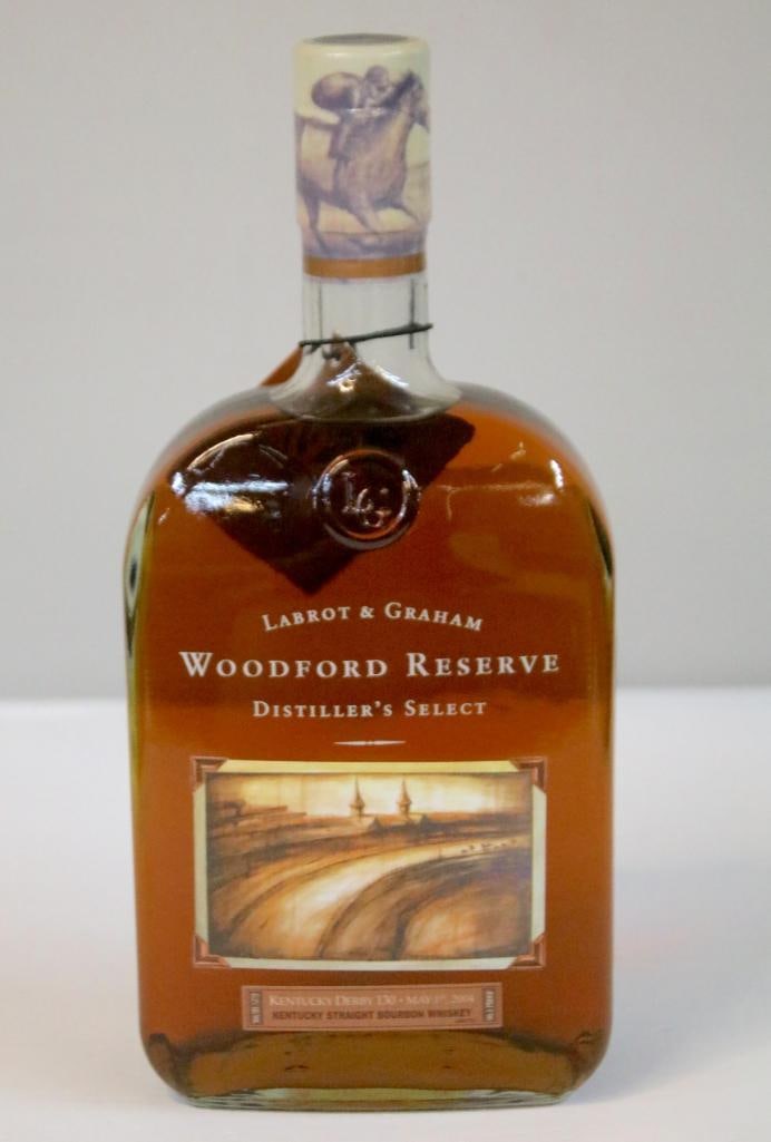 Woodford Reserve - Kentucky Derby 130 Bottle - 2004: Woodford Reserve - Kentucky Derby 130 Bottle - 2004This bottle is a Woodford Reserve Distiller’s Select Kentucky Straight Bourbon Whiskey issued as a special edition for the 130th running of the Ken
