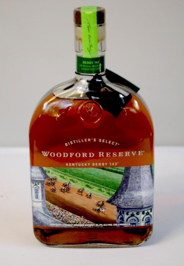 Woodford Reserve – Kentucky Derby 143 Bottle - 2017: Woodford Reserve – Kentucky Derby 143 Bottle - 2017A limited-edition 1.0-liter bottling of Woodford Reserve Distiller's Select, released as the "Official Bourbon of the Kentucky Derby" for the 143rd