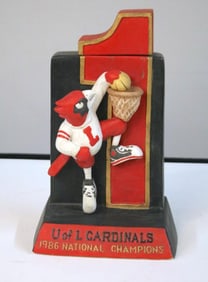 UofL Cardinals 1986 NC Bourbon Decanter (Empty)