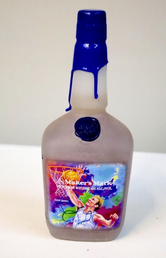 Maker's Mark - Dan Issel Signed Commemorative Bottle: Maker's Mark - Dan Issel Signed Commemorative Bottle# 18,806 of 20,028. Maker’s Mark bourbon whisky, 45% alc./vol., issued as the 2013 limited-edition Keeneland charitable commemorative bottle celeb