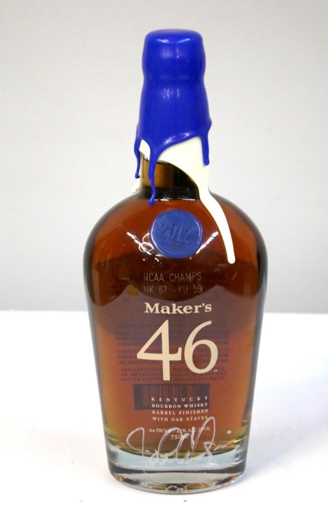 Maker's Mark - 2012 NCAA Champion Bottle: Maker's Mark - 2012 NCAA Champion Bottle # 311 of 9000. Maker’s Mark 46 Kentucky Straight Bourbon Whisky, barrel finished with oak staves, 94 proof (47% alc./vol.), 750 ml, released in 2012 to comme