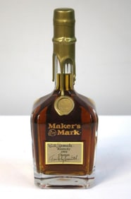 Maker's Mark - UK 1998 Champs" Gold Wax Bottle