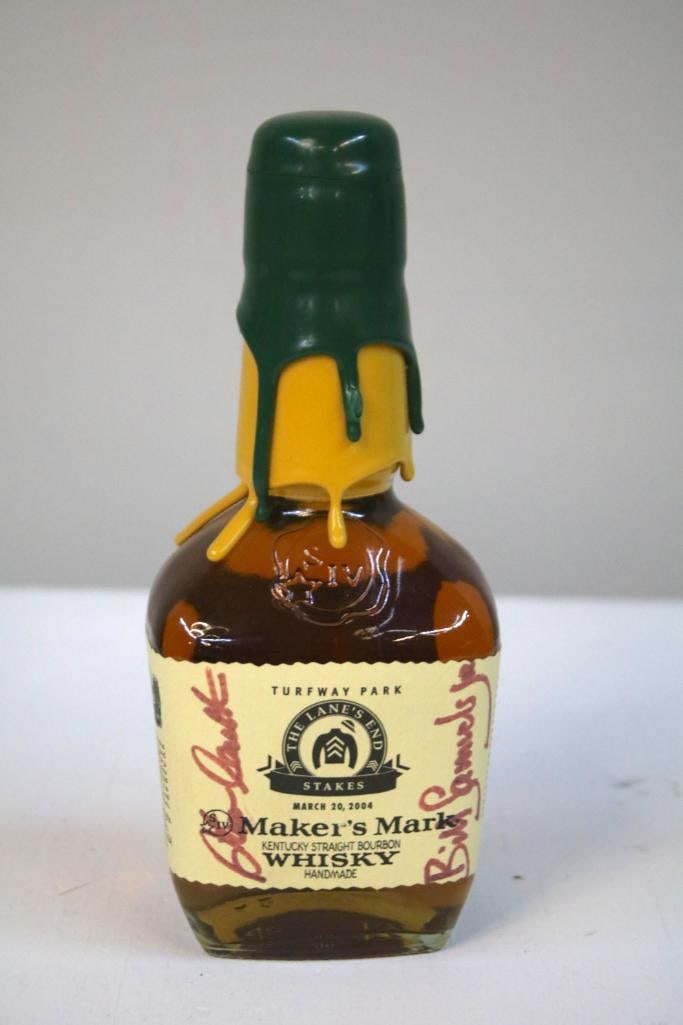 Maker’s Mark - The Lane’s End Stakes - Turfway Park Bottle: Maker’s Mark - The Lane’s End Stakes - Turfway Park BottleCommemorative 375ml bottle of Maker’s Mark Kentucky straight bourbon whisky produced for the Lane’s End Stakes at Turfway Park on Marc