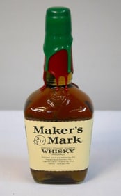 Maker’s Mark Kentucky Red & Green Dual-Wax Holiday Bottle