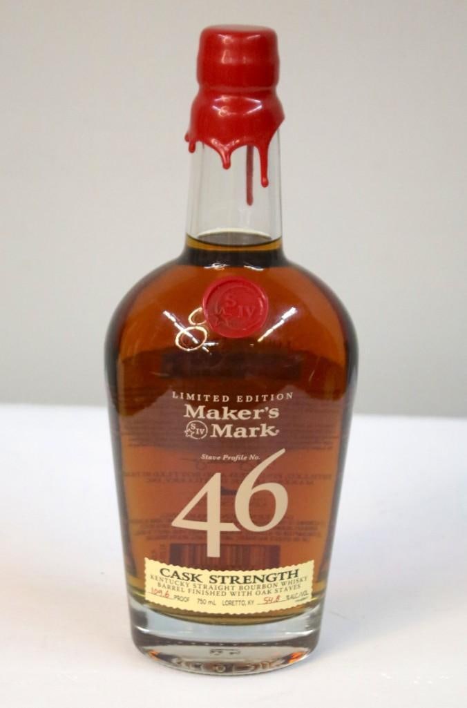 Maker’s Mark 46 Cask Strength, Stave Profile No. 46: Maker’s Mark 46 Cask Strength, Stave Profile No. 46 A 2013 limited-edition Maker’s Mark 46 Kentucky straight bourbon bottled at cask strength to commemorate the 10th anniversary of Maker’s Mark