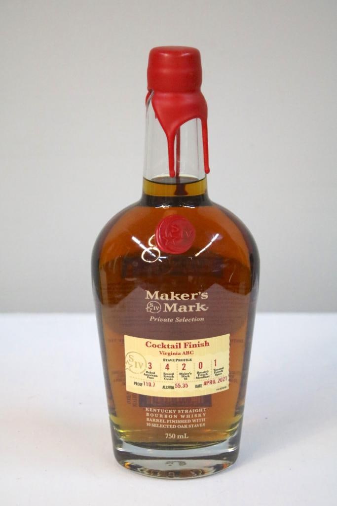 Maker’s Mark - Private Selection “Cocktail Finish" - 2021: Maker’s Mark - Private Selection “Cocktail Finish" - 2021This Maker’s Mark Private Selection “Cocktail Finish” Kentucky straight bourbon whiskey was bottled for Virginia ABC in April
