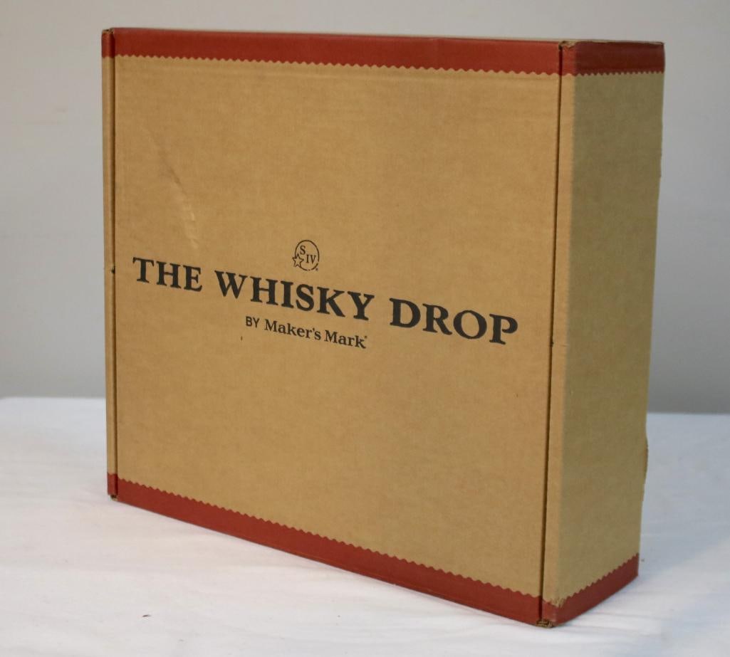 Maker’s Mark “The Whisky Drop" -- April 2023: Maker’s Mark 46 Cask Strength - April 2023 Two-bottle presentation set comprising Maker’s Mark 46 Cask Strength, Kentucky straight bourbon whiskey barrel finished with ten virgin French oak stave