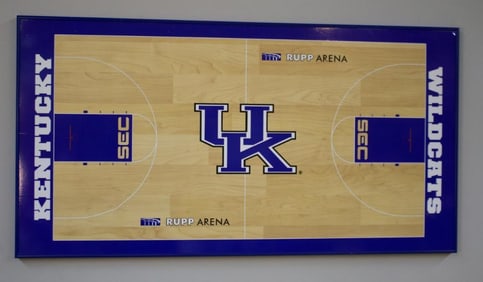 U of K Rupp Arena Court Diagram Display
