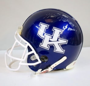 Will Levis Signed UK Helmet - “LS Down!?? Inscription