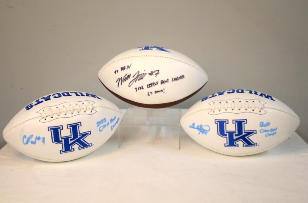 Three UK Wildcats Citrus Bowl Footballs (1 of 6)