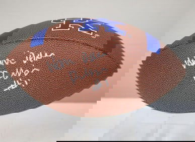 Randall Cobb Signed University of Kentucky Wildcats Logo Football