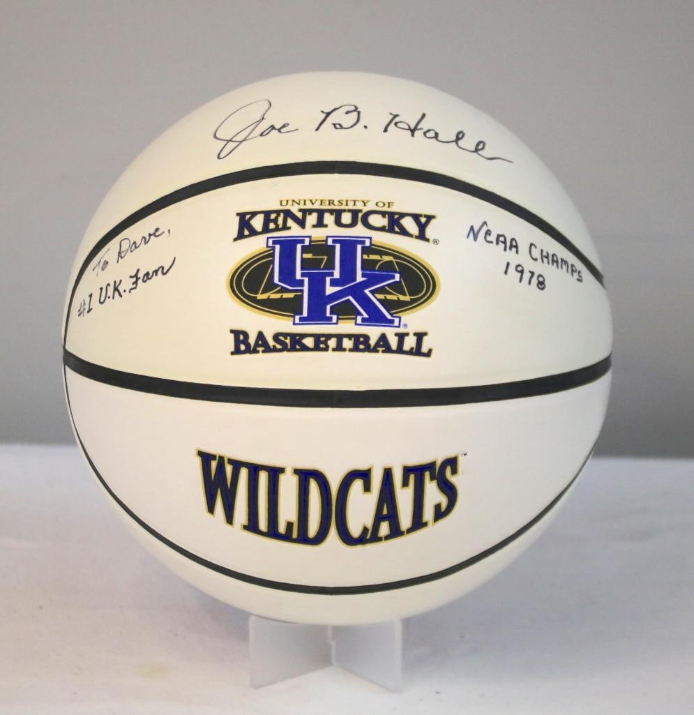 Joe B. Hall Signed UK Wildcats basketball (1 of 4)