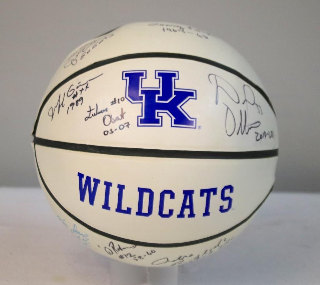 Multi-Signed UK Wildcats Basketball with Player Inscriptions (1 of 4)