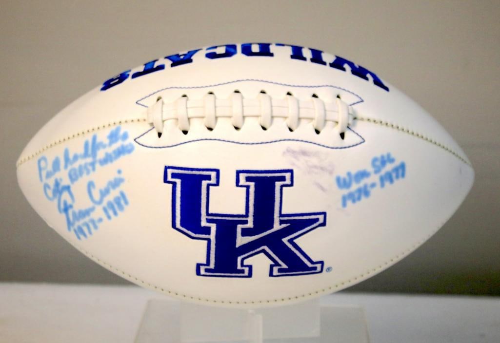 Fran Curci–Inscribed UK Wildcats Football (1 of 4)