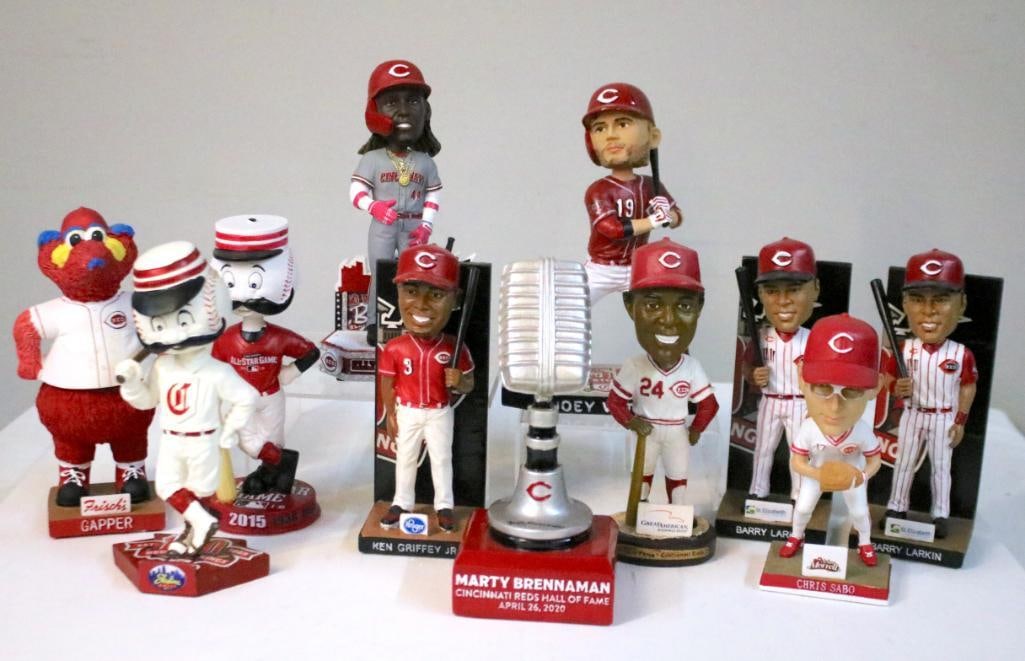 Cincinnati Reds All-Stars and Mascot Bobblehead Group (1 of 7)