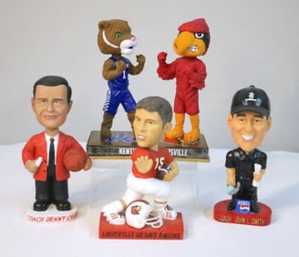 UL Sports Legends Bobblehead Group including Denny Crum