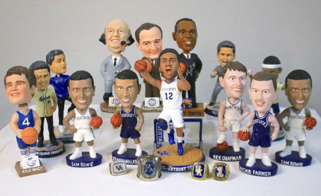 UK Basketball Legends Bobblehead including Cawood Ledford and Adolph Rupp (1 of 8)