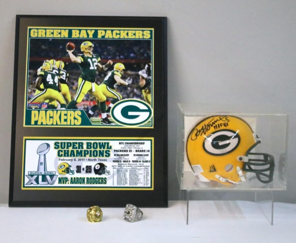 Green Bay Packers Memorabilia Group – Paul Hornung & Aaron Rodgers (1 of 6)