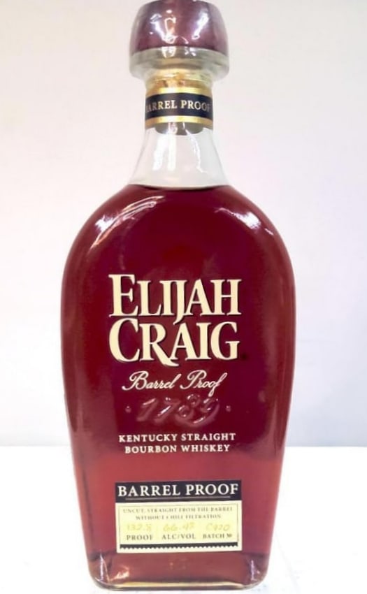 Elijah Craig Barrel Proof Batch C920 Bourbon: Elijah Craig Barrel Proof Batch C920 Bourbon One bottle of Elijah Craig Barrel Proof Batch C920 Kentucky Straight Bourbon Whiskey, bottled at 132.8 proof (66.4% ABV), 750 ml. Batch designation