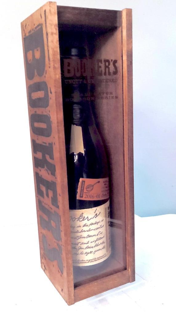 Booker’s Bourbon Batch 2016-01 “Booker’s Bluegrass" in Case: Booker’s Bourbon Batch 2016-01 “Booker’s Bluegrass” in CaseKentucky straight bourbon whiskey, Booker’s Batch 2016-01 “Booker’s Bluegrass,” bottled uncut and unfiltered, 63.95%
