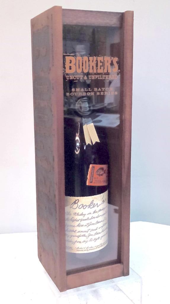 Booker’s Bourbon Batch 2016-04 “Bluegill Creek" in Case: Booker’s Bourbon Batch 2016-04 “Bluegill Creek” in CaseKentucky straight bourbon whiskey, Booker’s Batch 2016-04 “Bluegill Creek,” bottled uncut and unfiltered, 64% alc./vol. (128