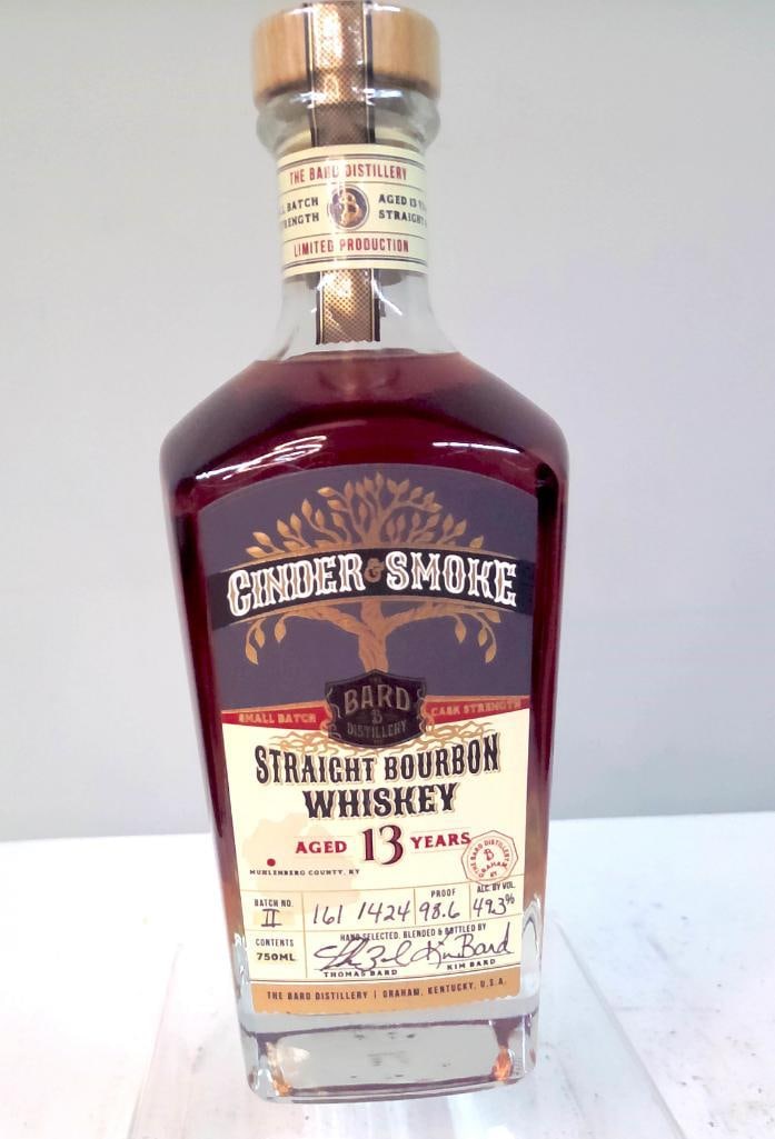 Bardstown Bourbon Co. “Copper & Smoke" 13 Year Old Bourbon - Batch II (Signed): Bardstown Bourbon Co. “Copper & Smoke” 13 Year Old Bourbon - Batch II (Signed)Hand-selected, blended, and bottled by The Bard Distillery, Graham, Kentucky; Straight Bourbon Whiskey identified