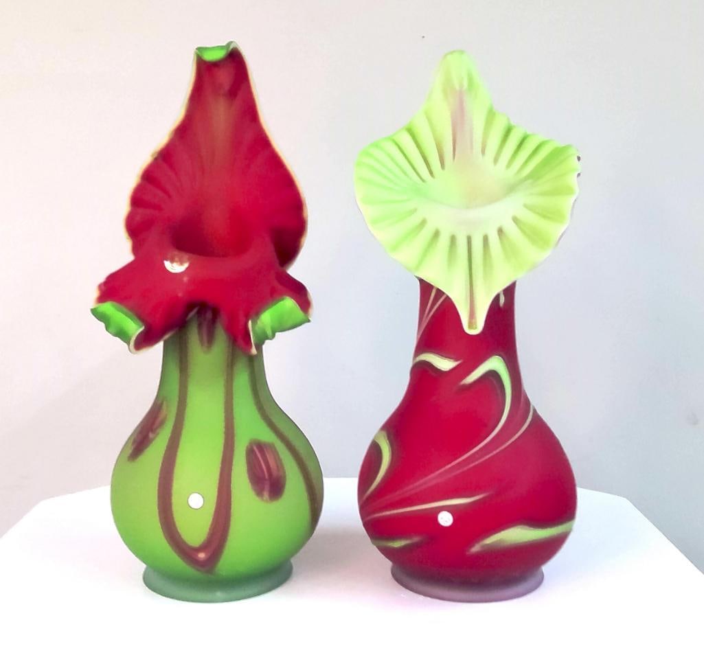 Two Art Glass Vases by Fenton Art Glass Company (1 of 10)