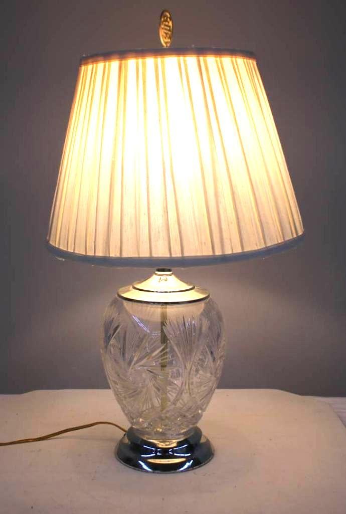 Cut Glass Table Lamp (1 of 2)