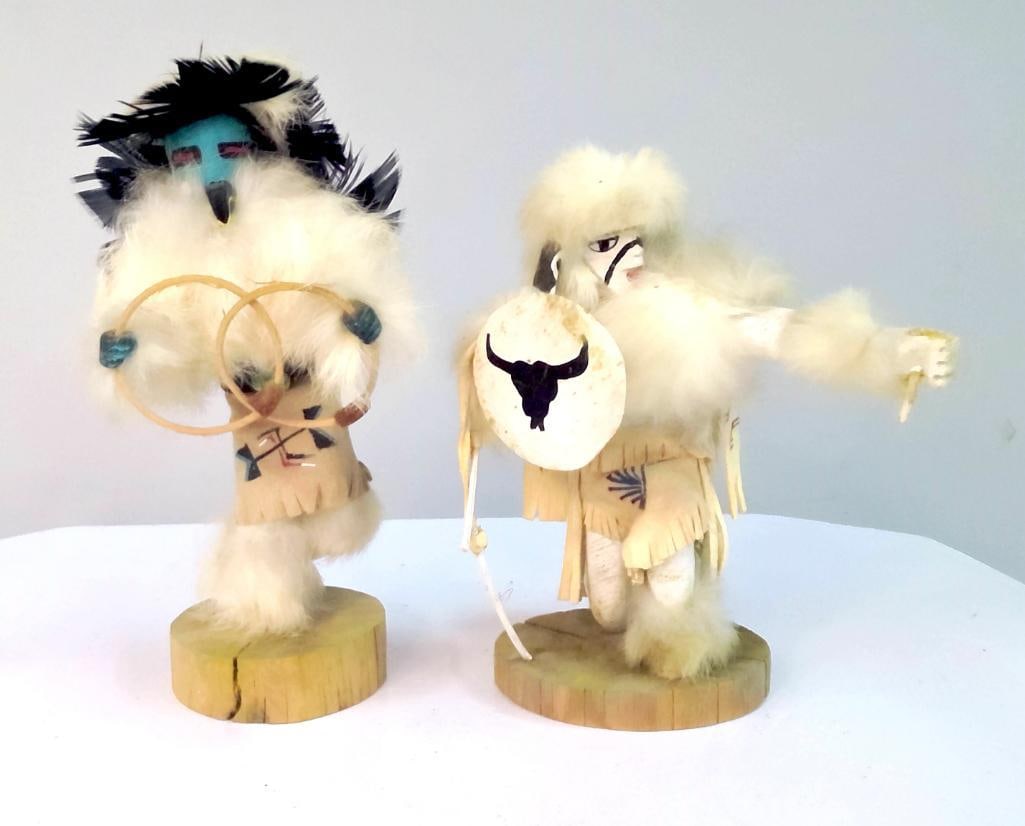 Two Southwestern-Style Figural Kachina Dolls (1 of 8)