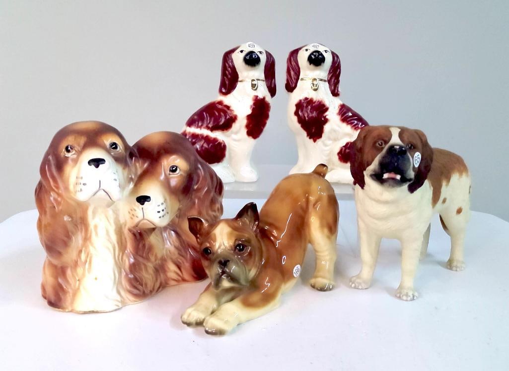 Group of Ceramic Dog Figures (1 of 13)