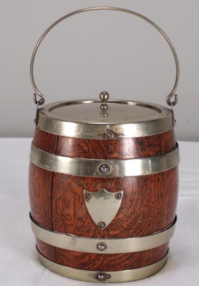 English Oak Ice Bucket (1 of 7)