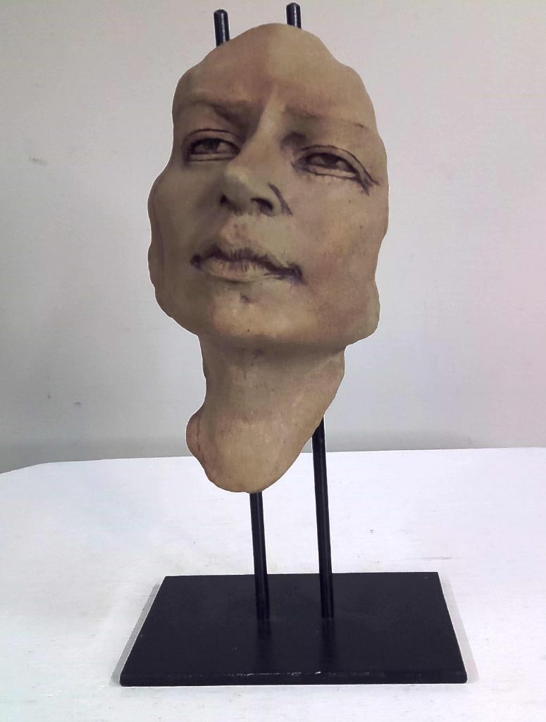 Michael Barnes Untitled Female Face Sculpture (1 of 10)