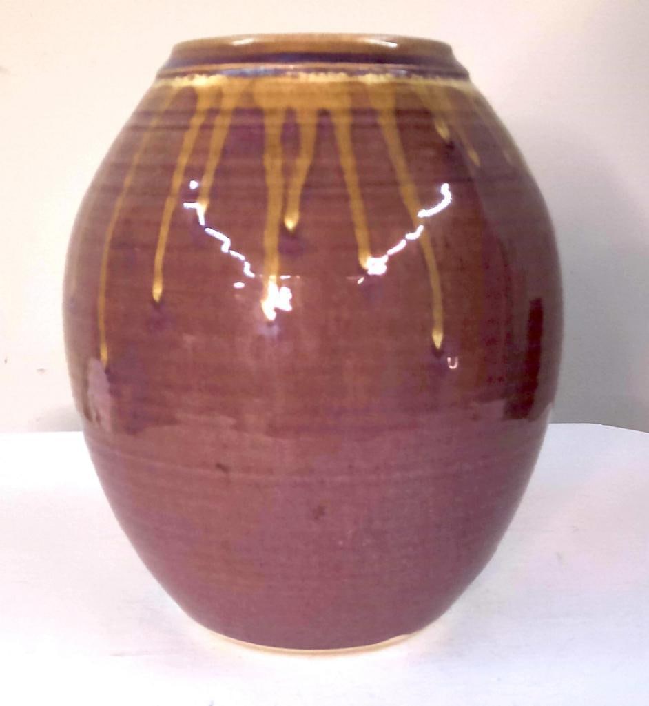 Drip Glaze Studio Pottery Vase (1 of 6)