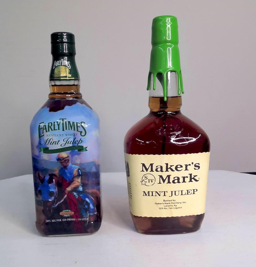 Pair of Mint Julep Bottles, Two Distilleries (1 of 5)