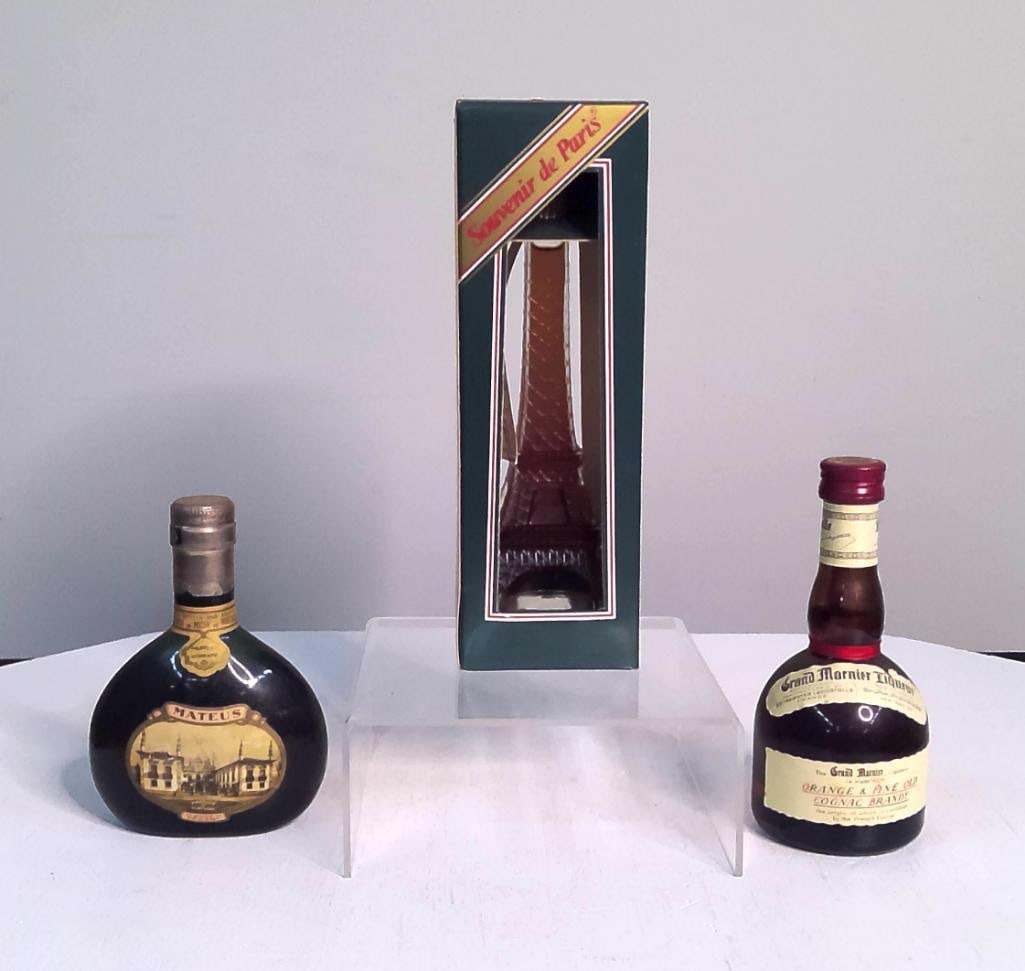 Three Vintage European Wine and Liqueur Bottles (1 of 7)