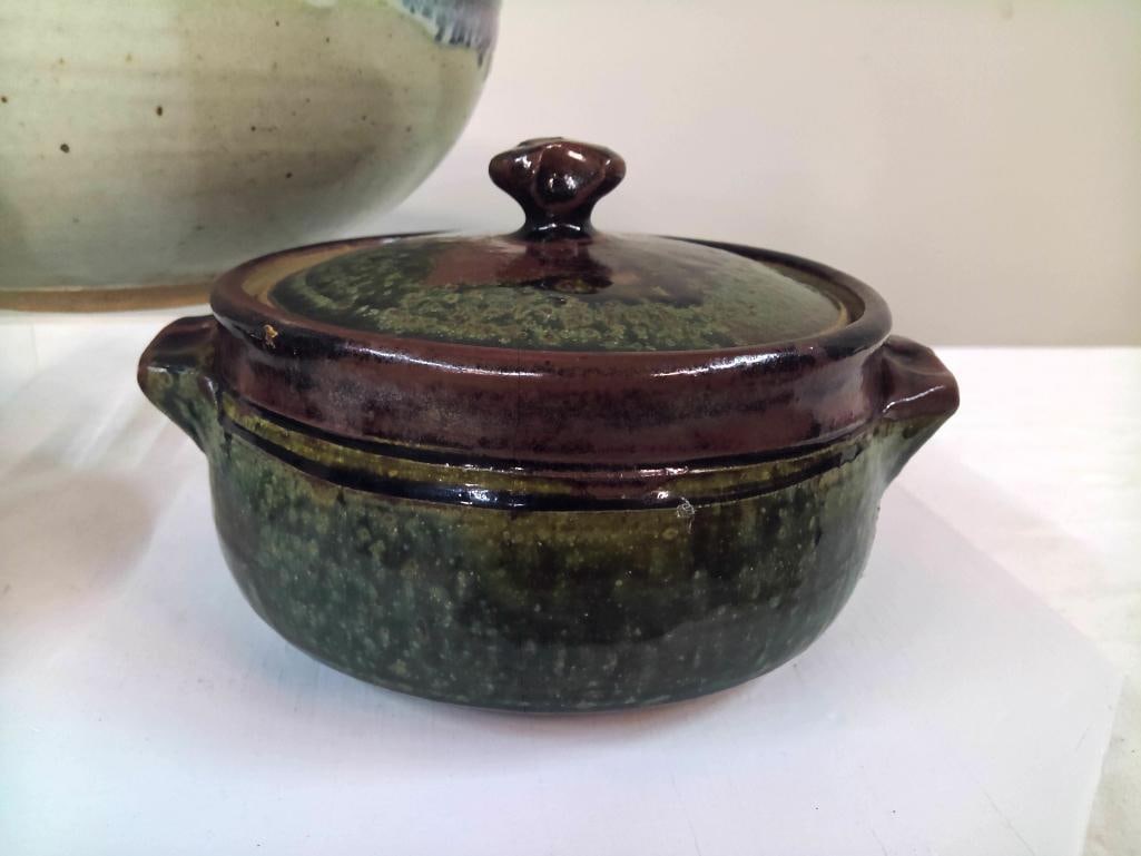 Three Studio Pottery Serving Vessels - 2