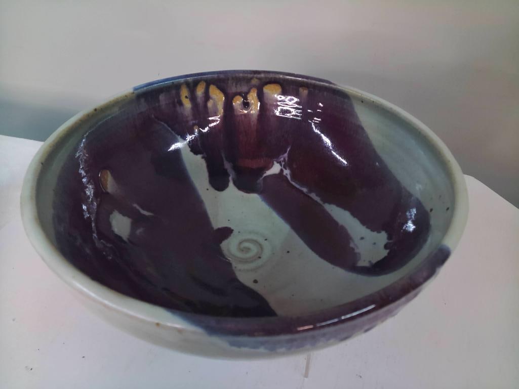 Three Studio Pottery Serving Vessels - 5