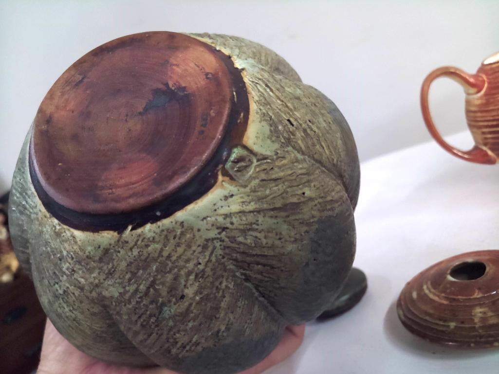Two Studio Pottery Teapots - 12
