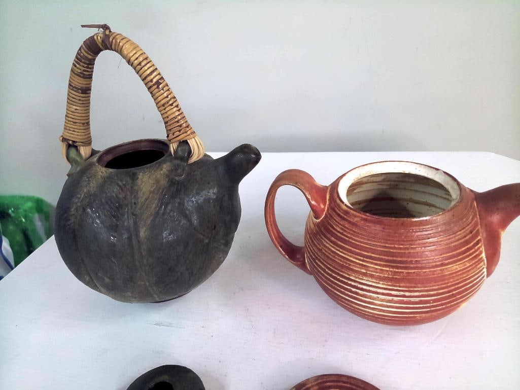 Two Studio Pottery Teapots - 8