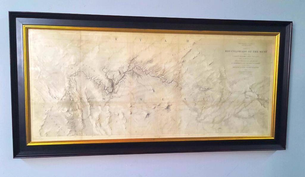 Joseph C. Ives and Friedrich Wilhelm von Egloffstein: Map No. 2: Rio Colorado of the West, 1858, Depicting the Colorado River and the route of the 1857–58 Ives expedition through the American Southwest. Drawn and topographically rendered by friedrich