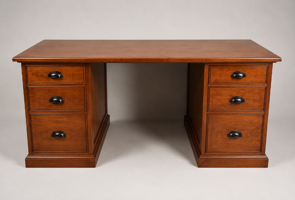 Cherry Mission Style Office Desk (1 of 6)