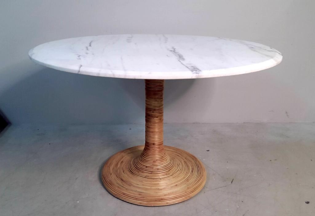 Serena and Lily Marble Top Southampton Dining Table (1 of 5)